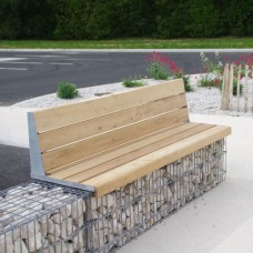 Габион-скамья со спинкой оцинкованный спиральный 1,4х0,5х04х1,4х0,2х0,8х4х50х100 мм ТУ 25.93.13-004-52757089-2021